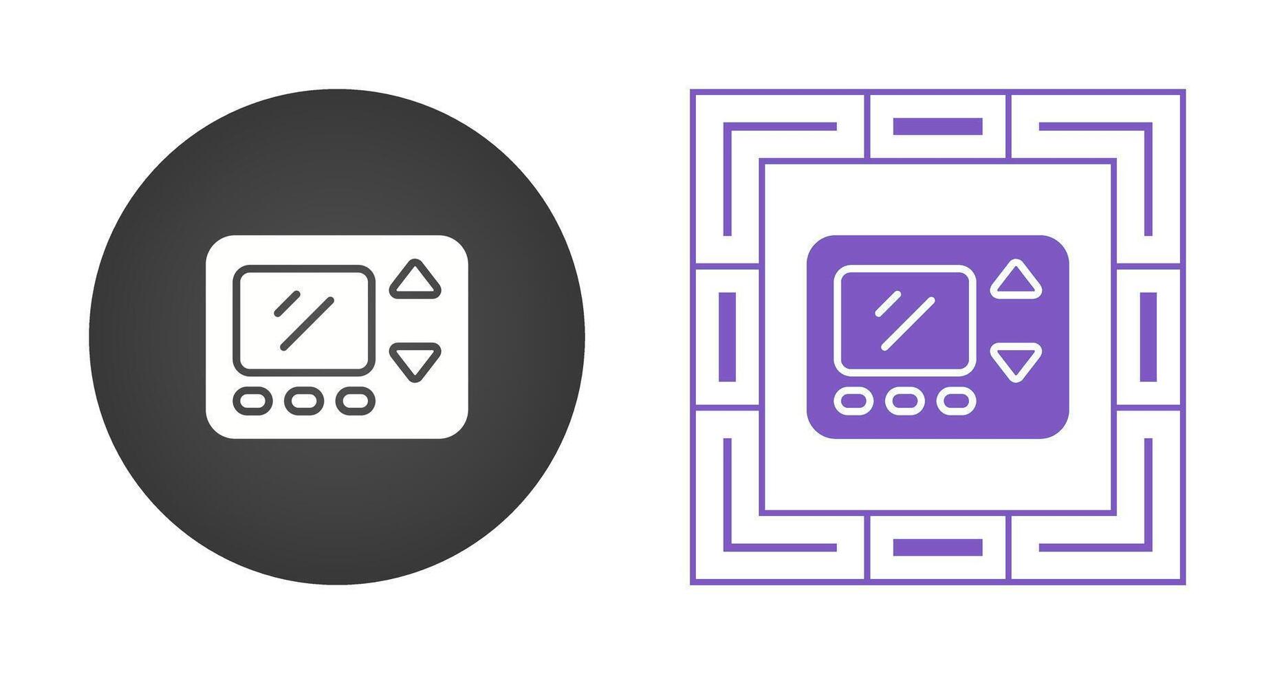 Smart Thermostat Vector Icon