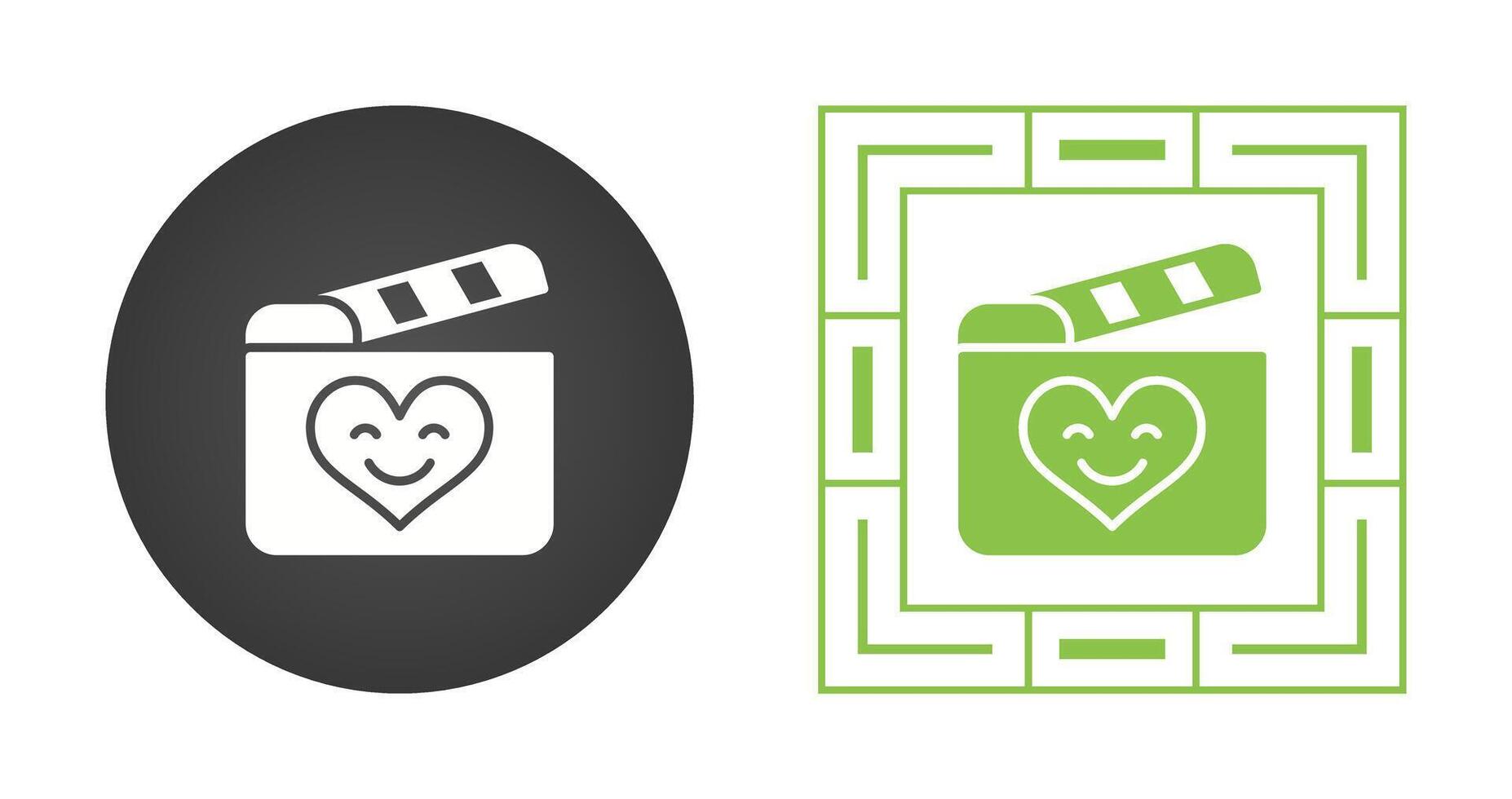 Romantic comedy movie Vector Icon