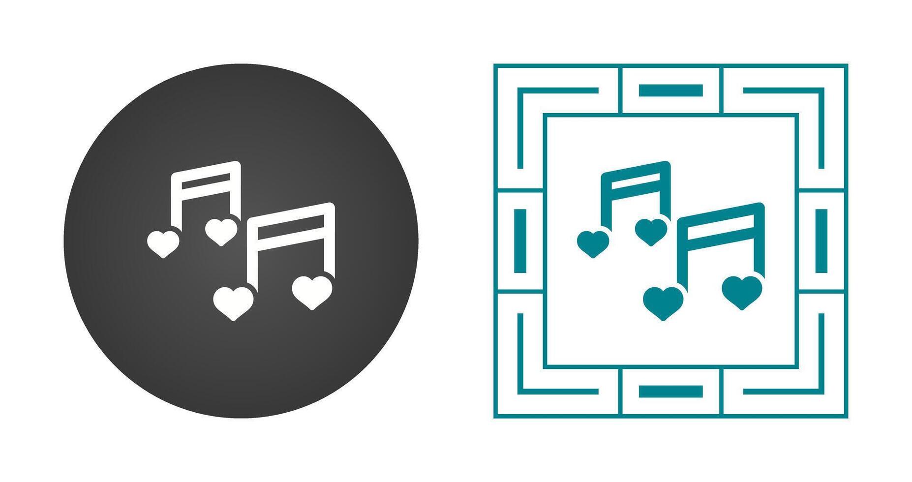 Romantic music Vector Icon