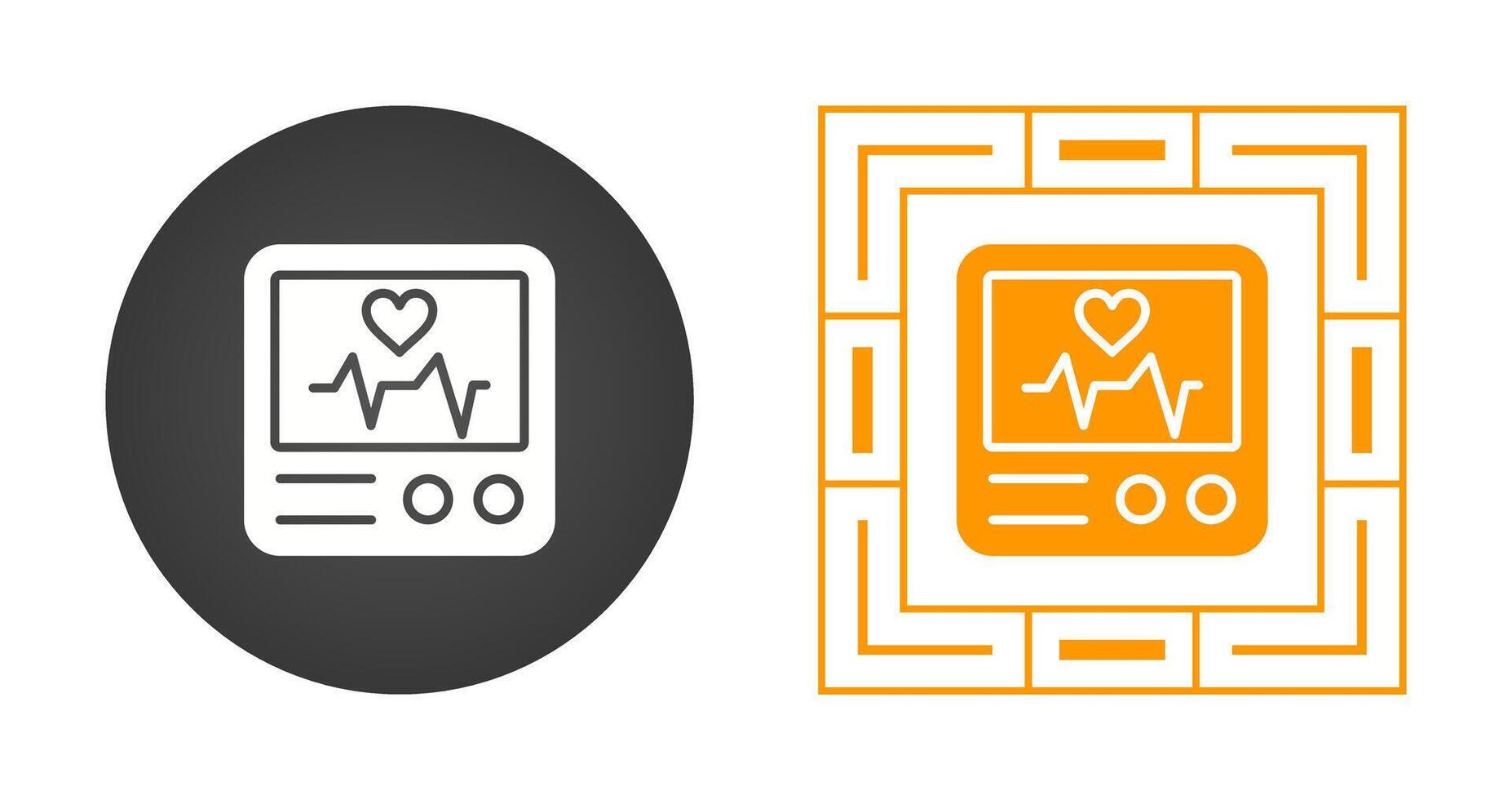 Heart Rate Monitor Vector Icon