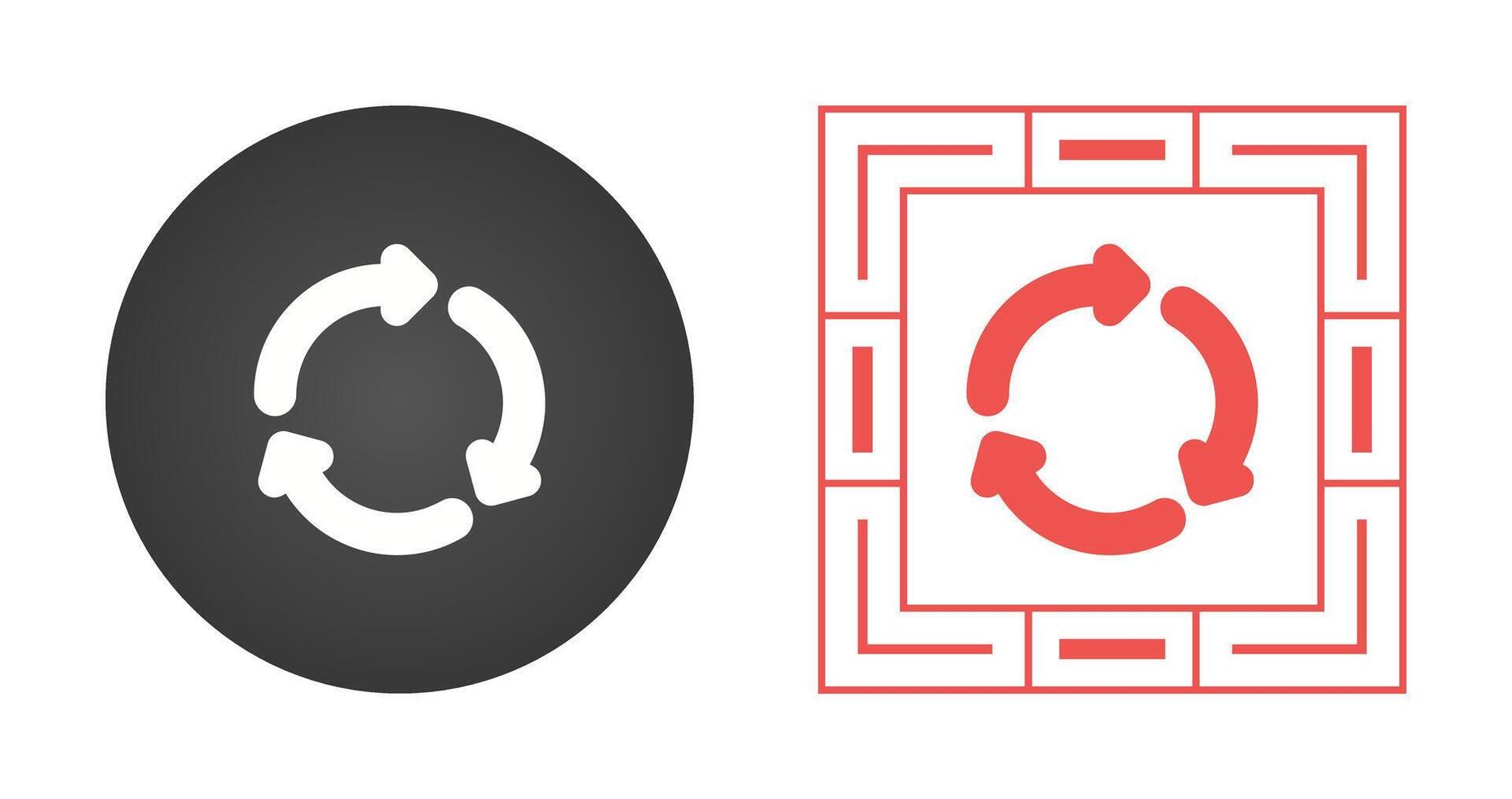 Recycling symbol Vector Icon