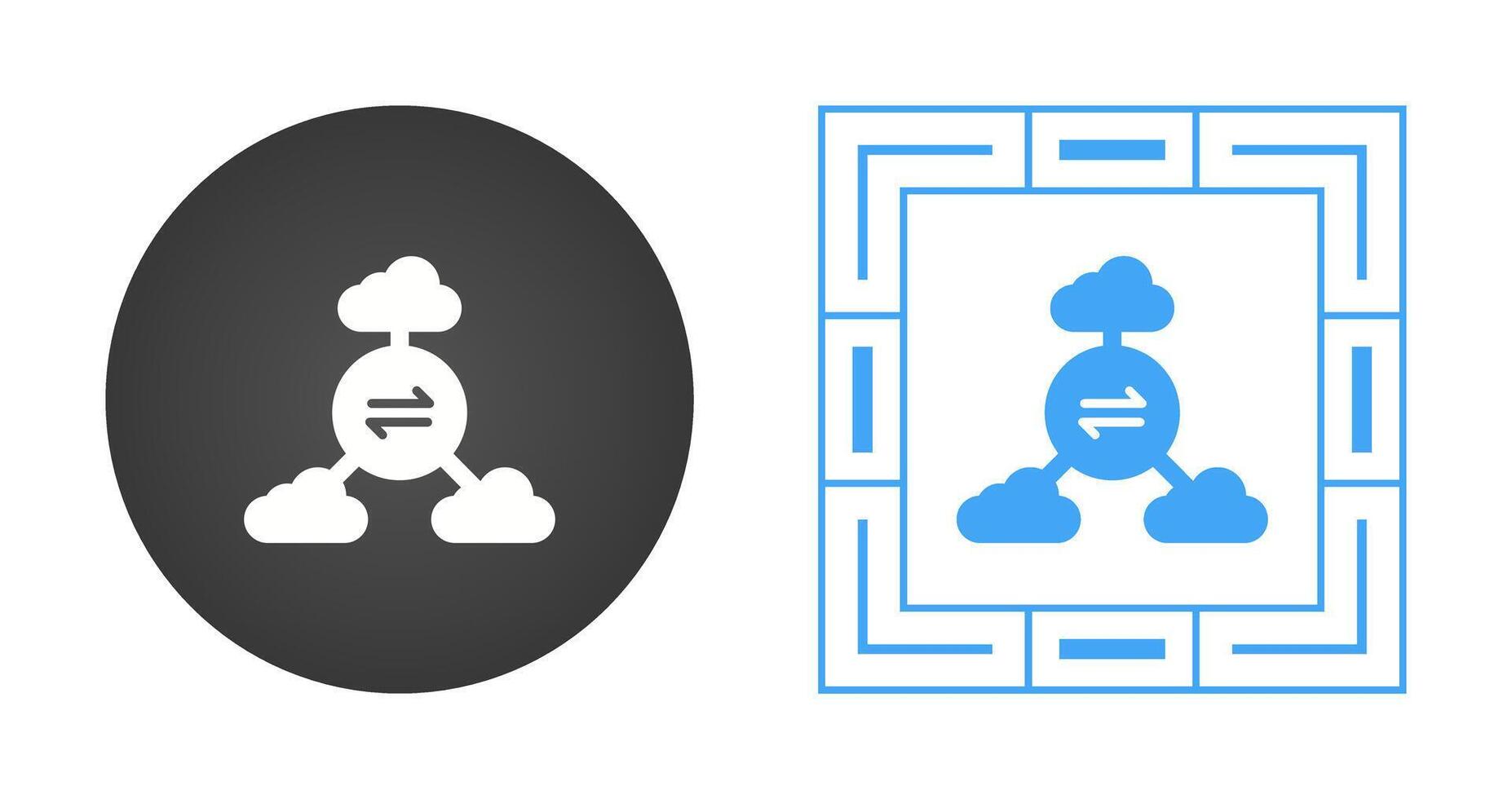 Multi-Cloud Vector Icon