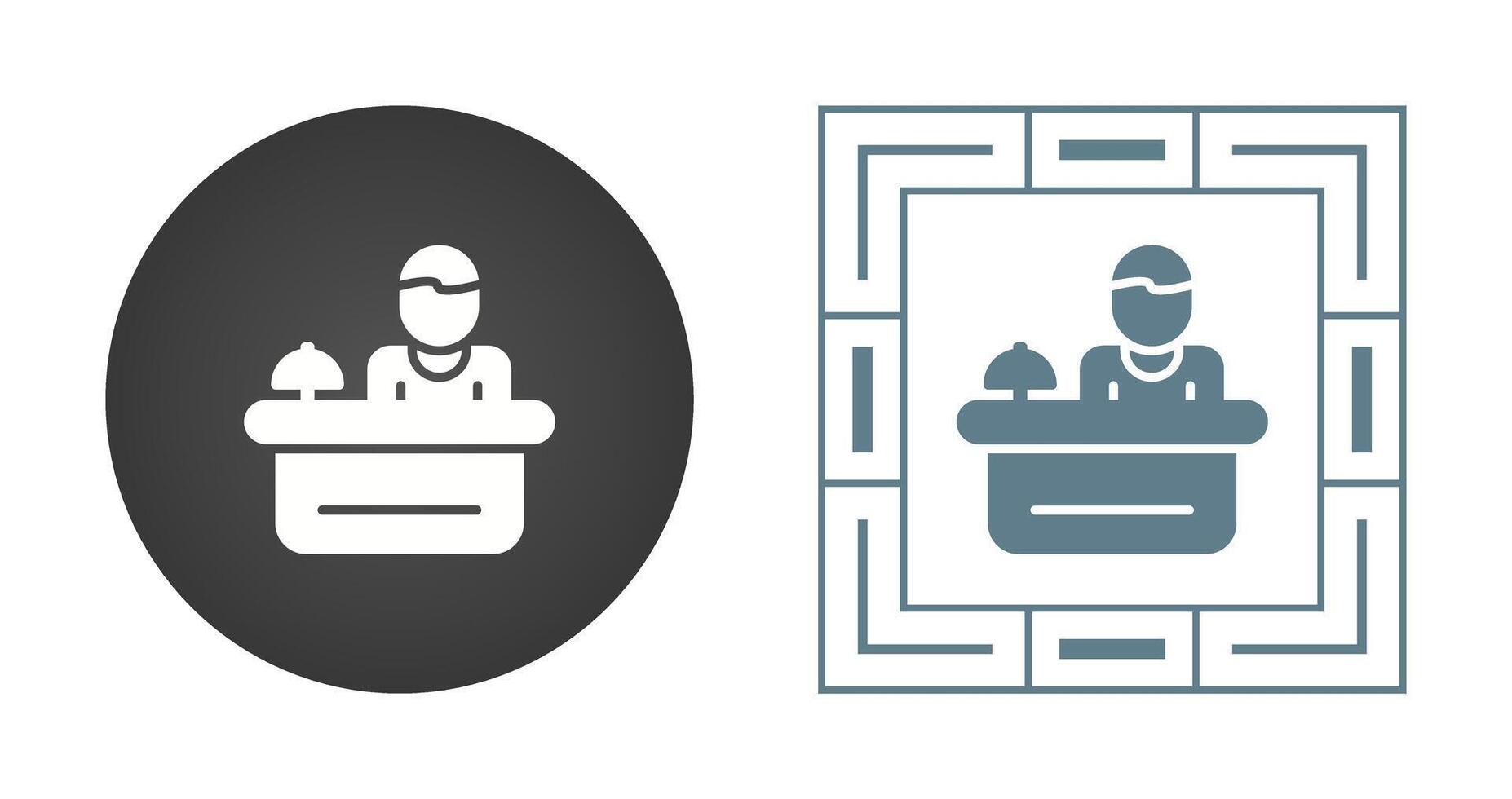 Hotel Reception Vector Icon
