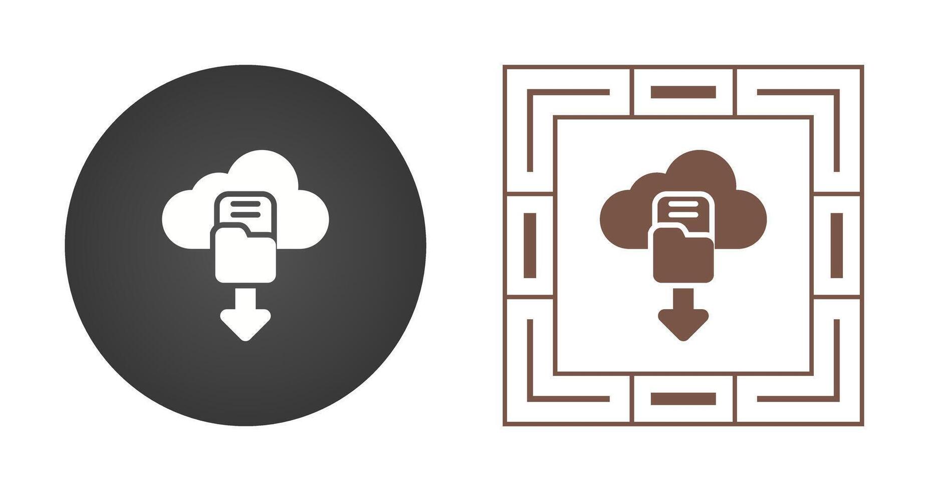 nube seguridad revisión de cuentas vector icono