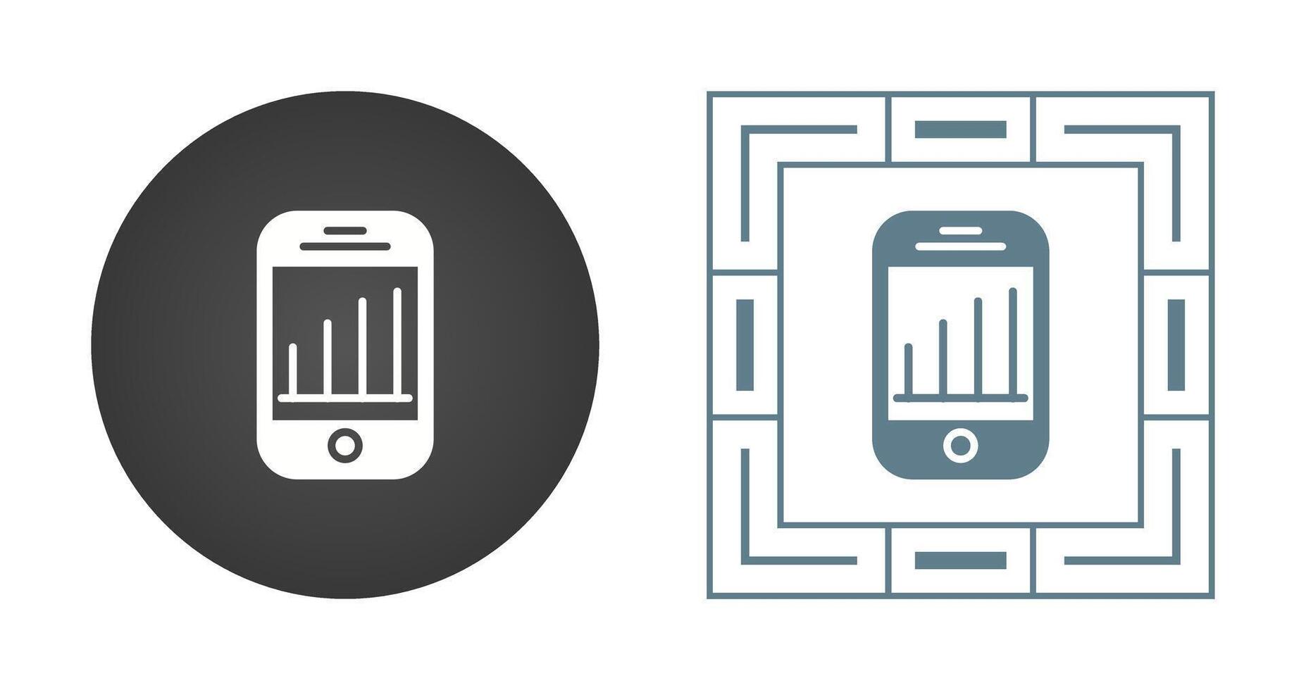 Mobile Analytics Vector Icon