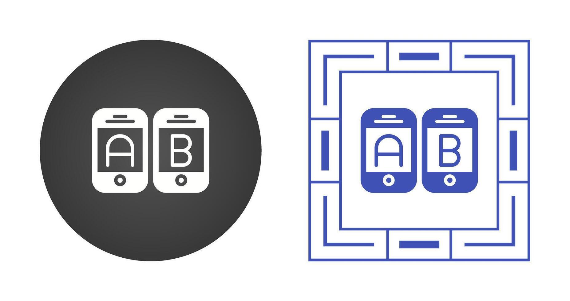 A B Testing Vector Icon