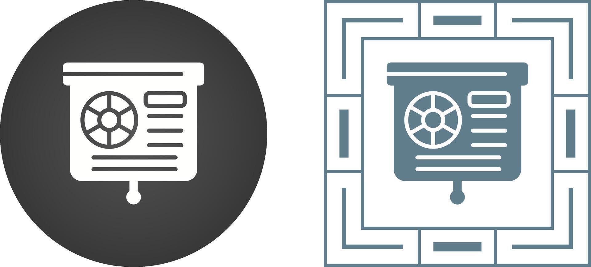 Presentation Slide Vector Icon