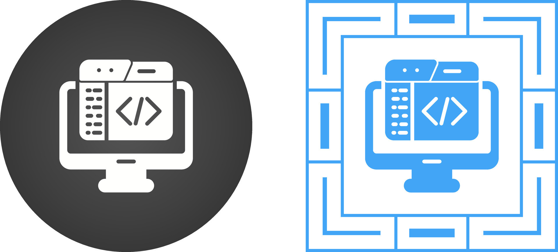 Code Editor Vector Icon 39987324 Vector Art at Vecteezy