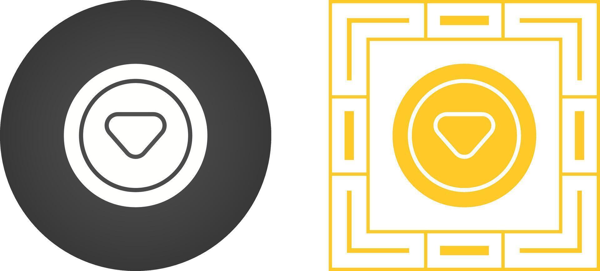 Caret Down Vector Icon