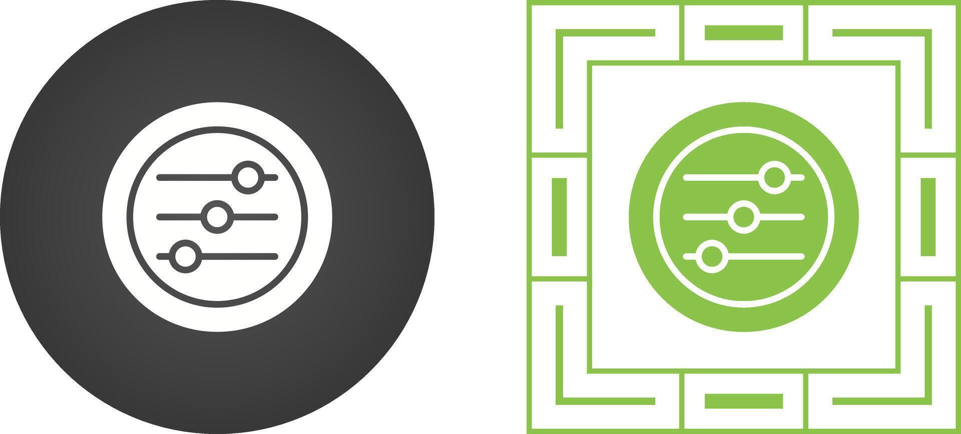 Settings Sliders Vector Icon
