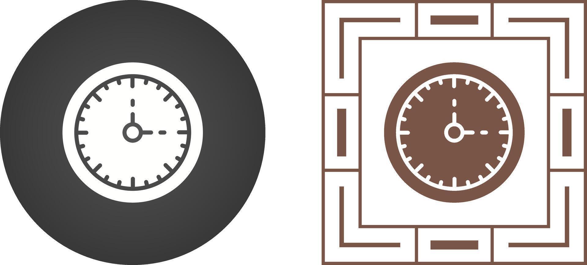 Clock Three Vector Icon