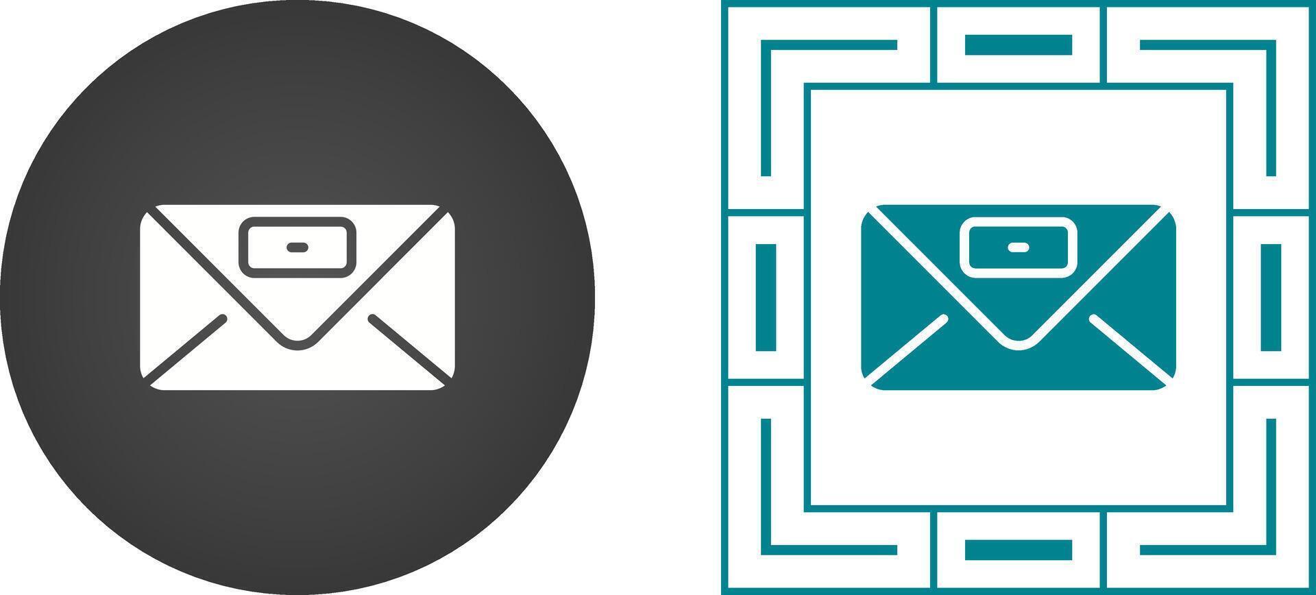 Envelope with stamp Vector Icon