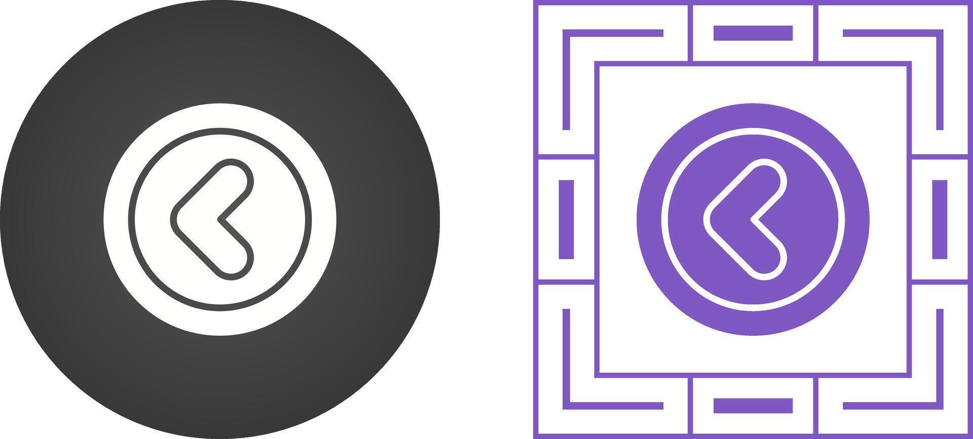 Angle Left Vector Icon