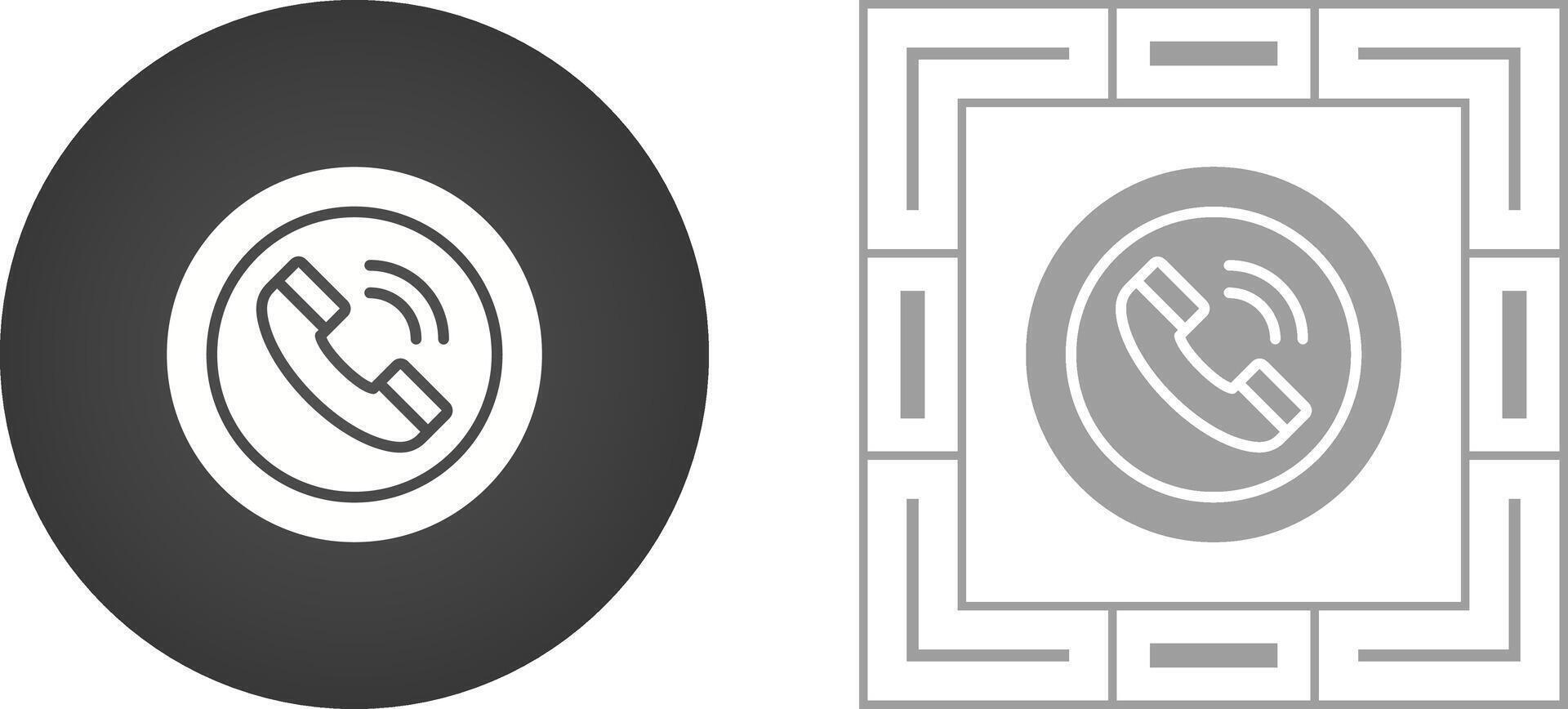 Circle Phone Vector Icon