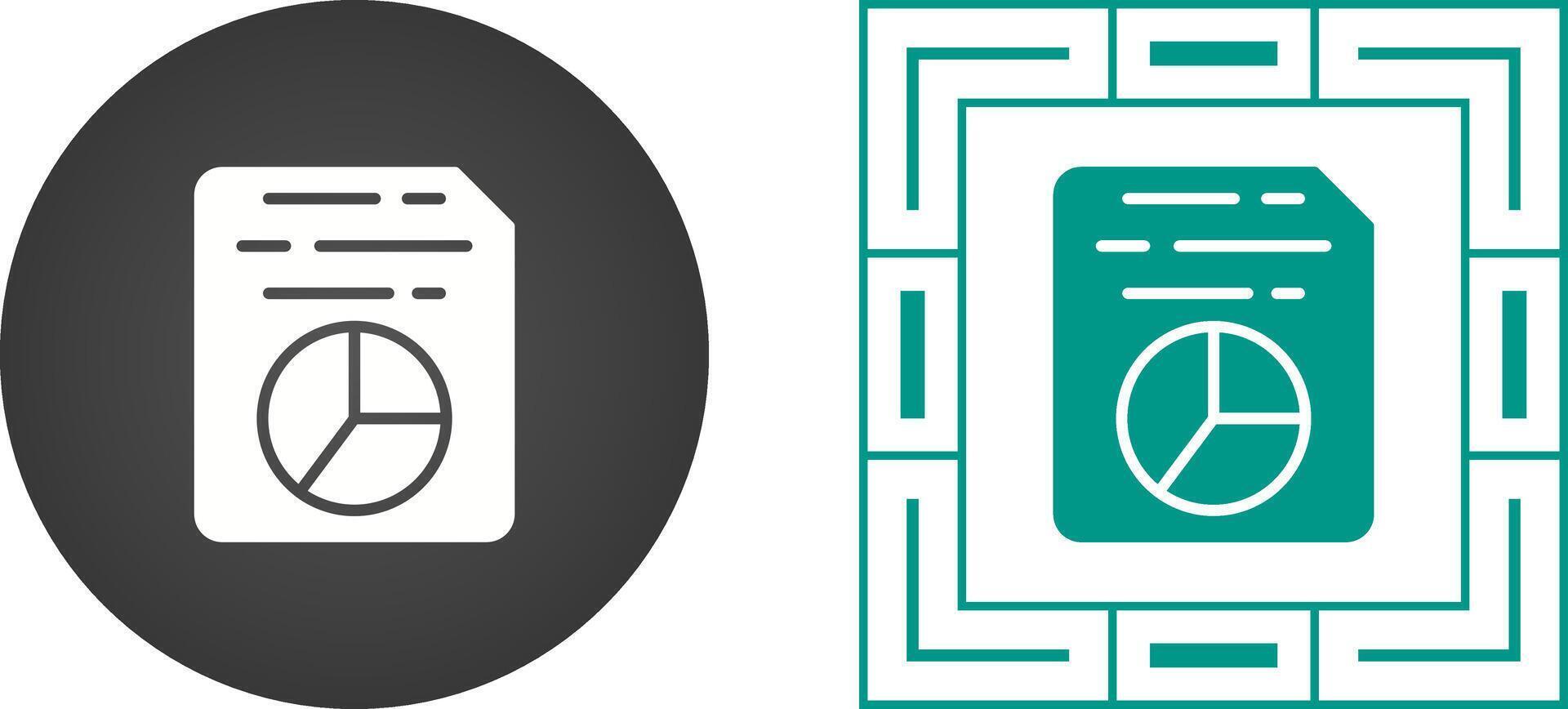 Document Insert Diagram Vector Icon