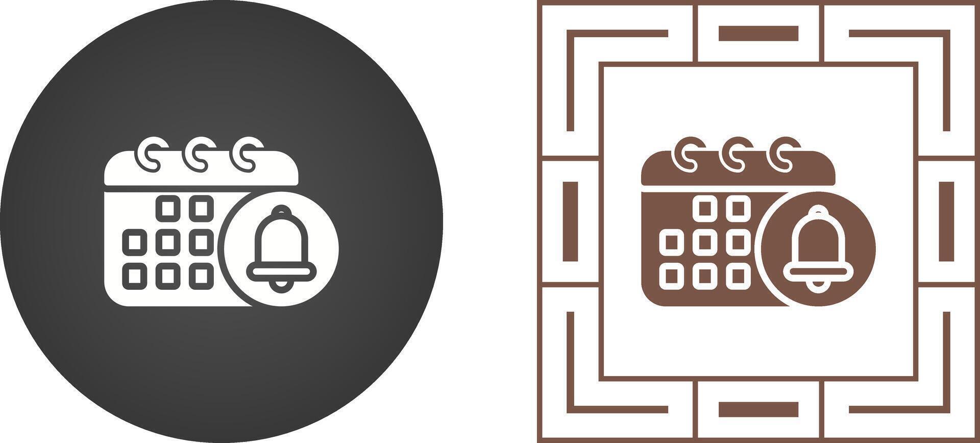 Reminder with calendar Vector Icon
