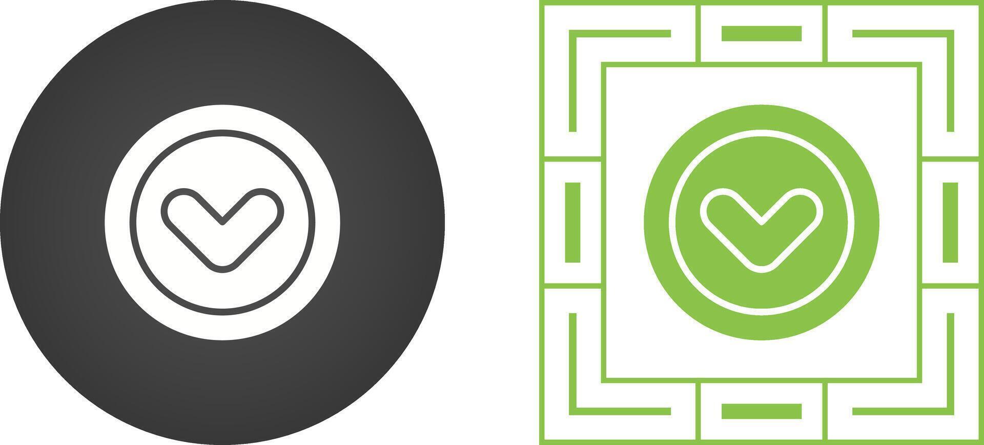 Angle Down Vector Icon
