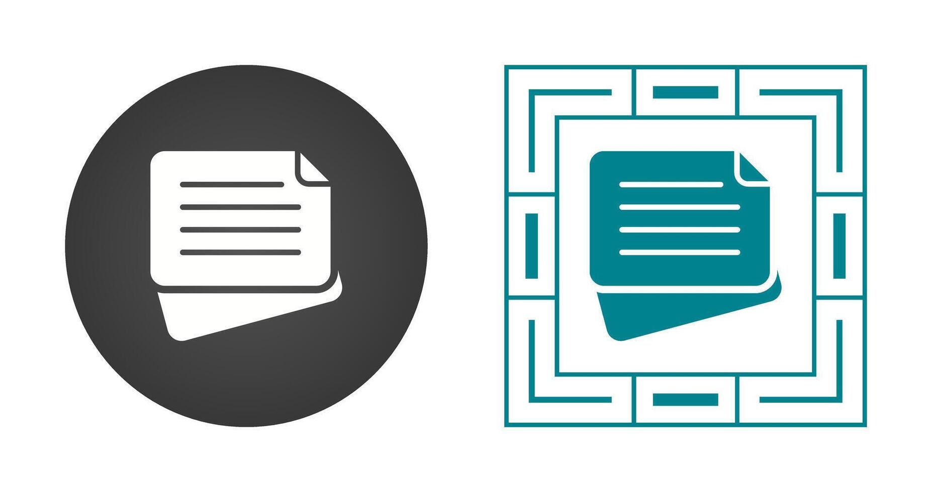 Sticky Note Vector Icon