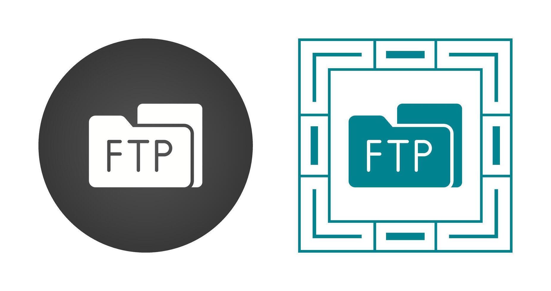 ftp acceso vector icono