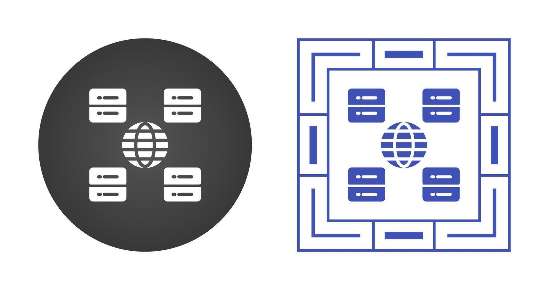 Content Delivery Network Vector Icon