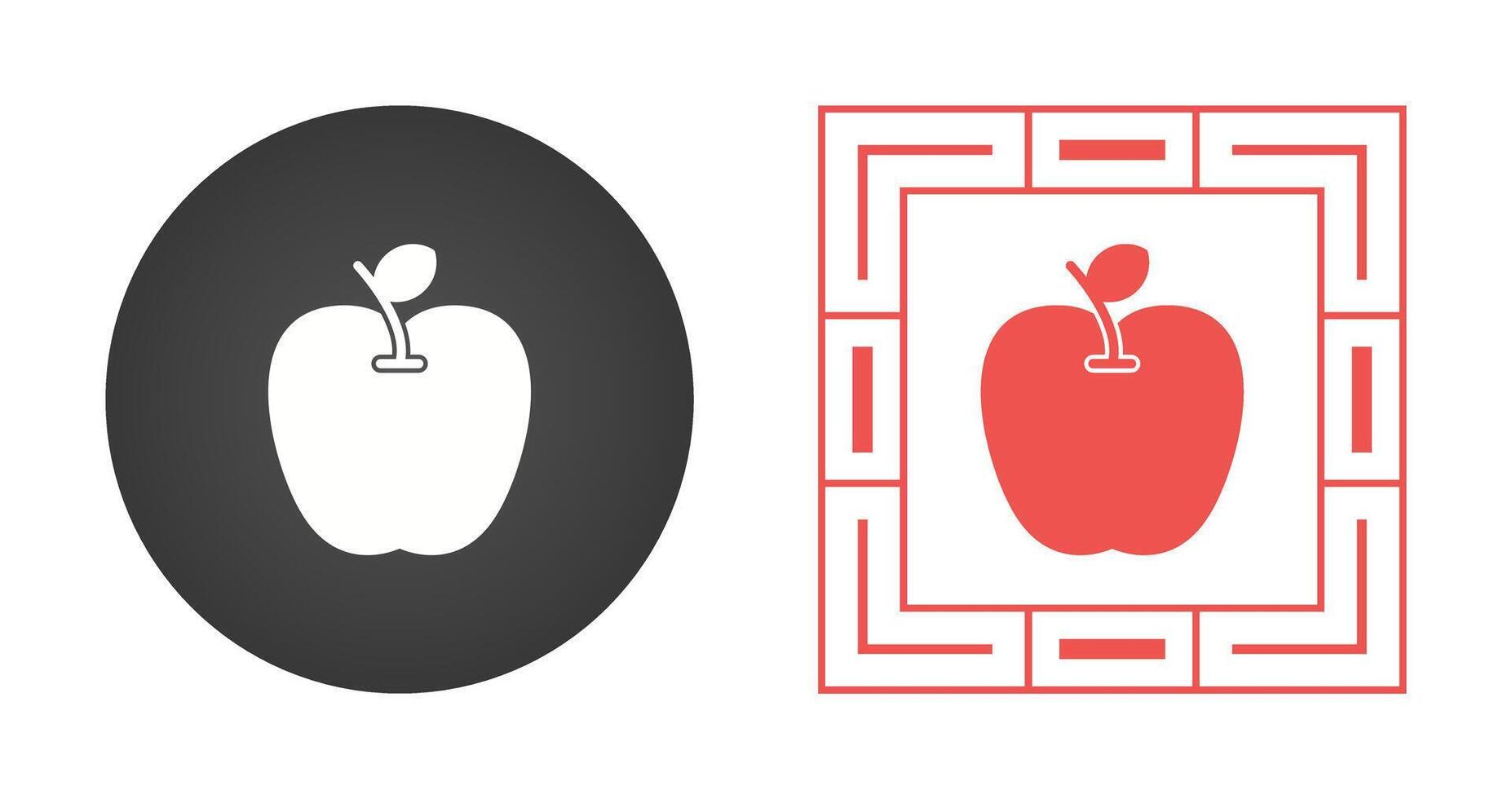 icono de vector de manzana