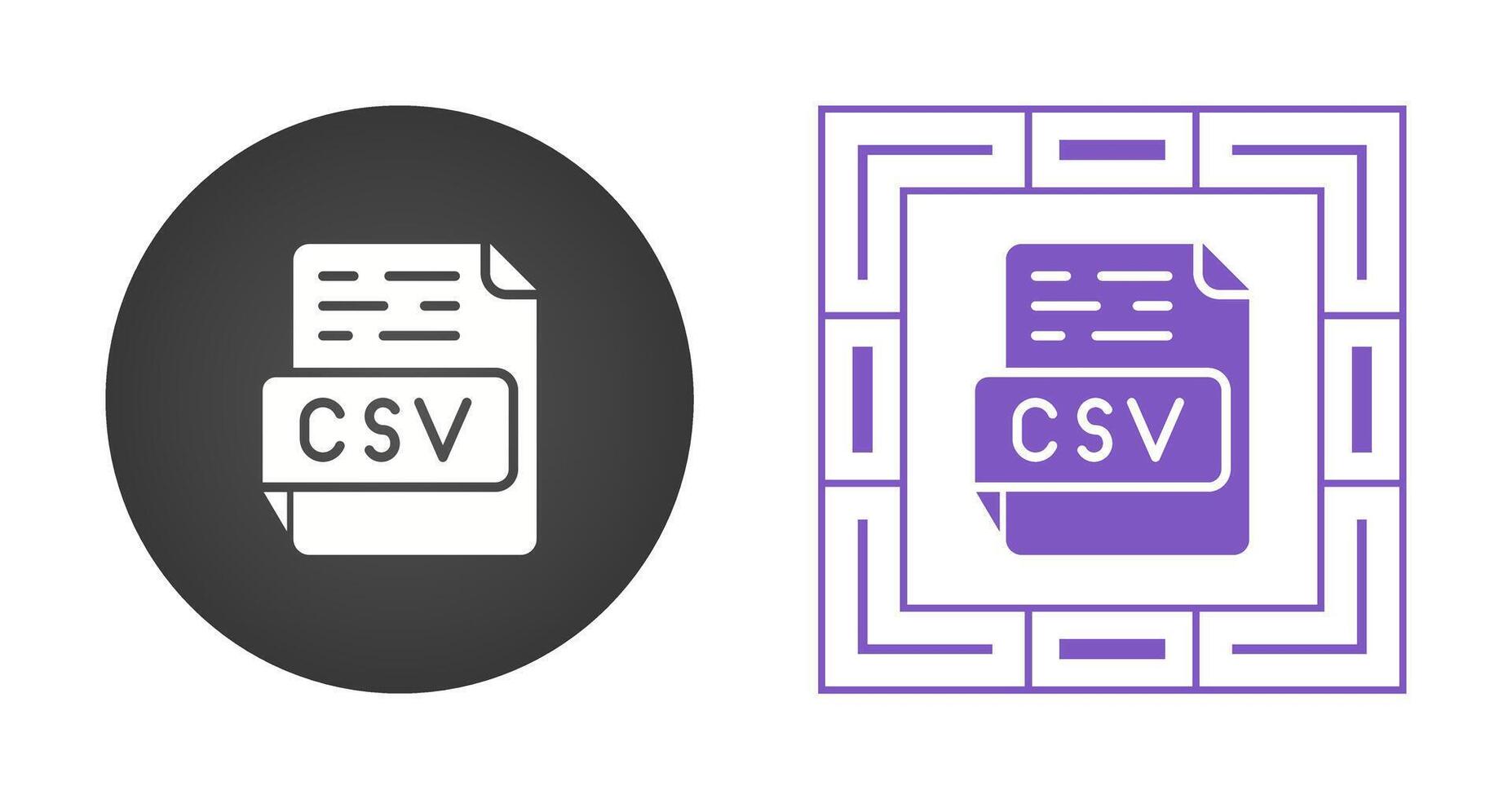 CSV Vector Icon