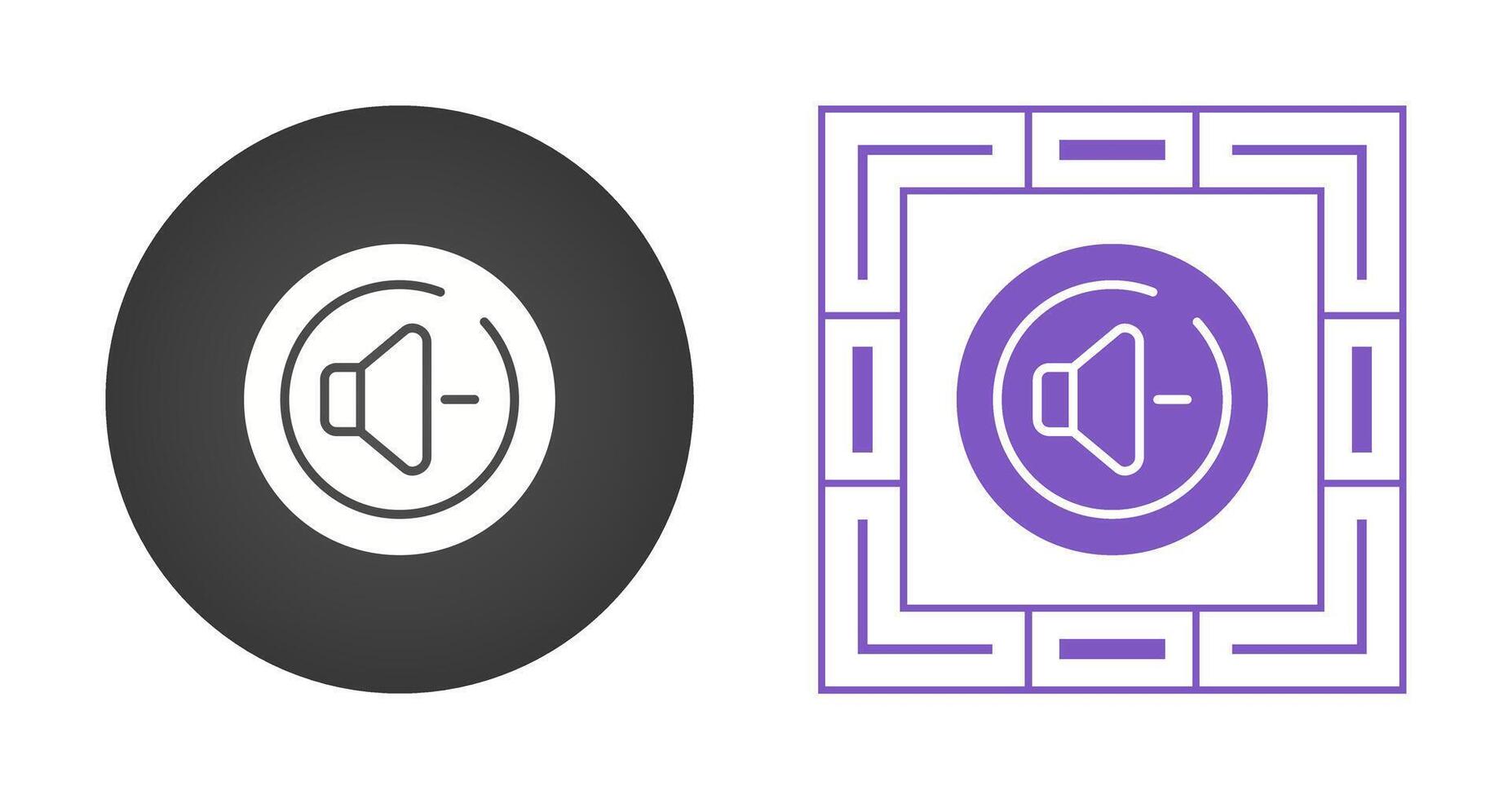 Volume Down Circle Vector Icon