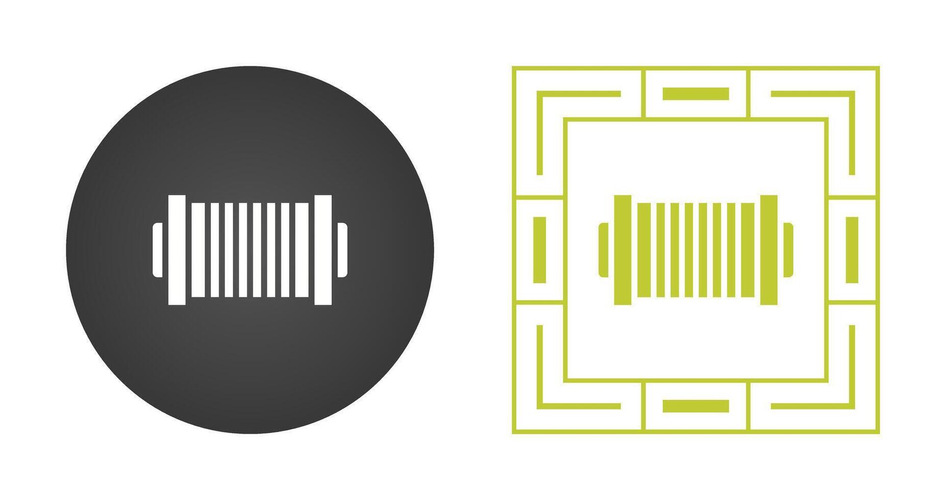 Cable Spool Roller Vector Icon