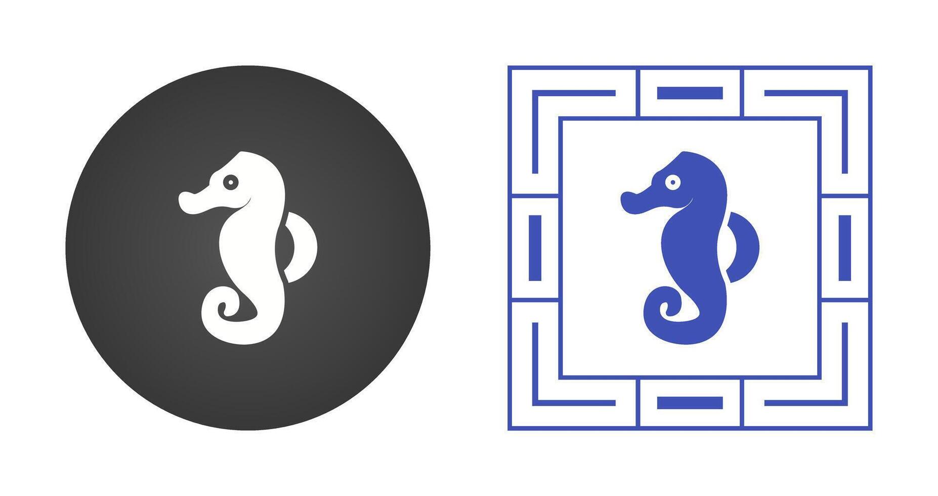 Seahorse Vector Icon