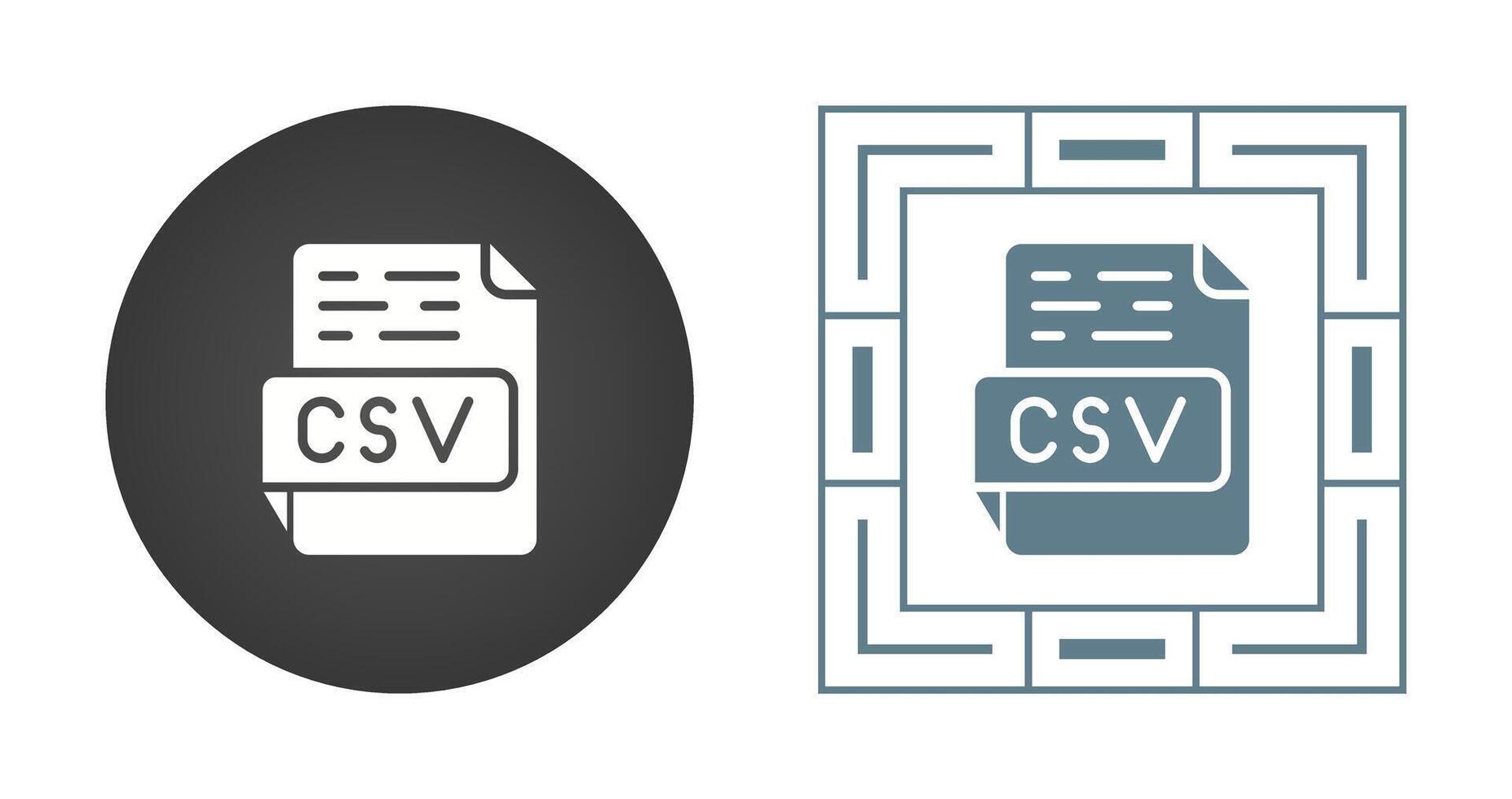 CSV Vector Icon
