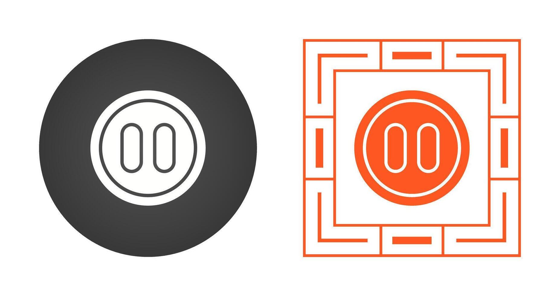 Pause Button Vector Icon
