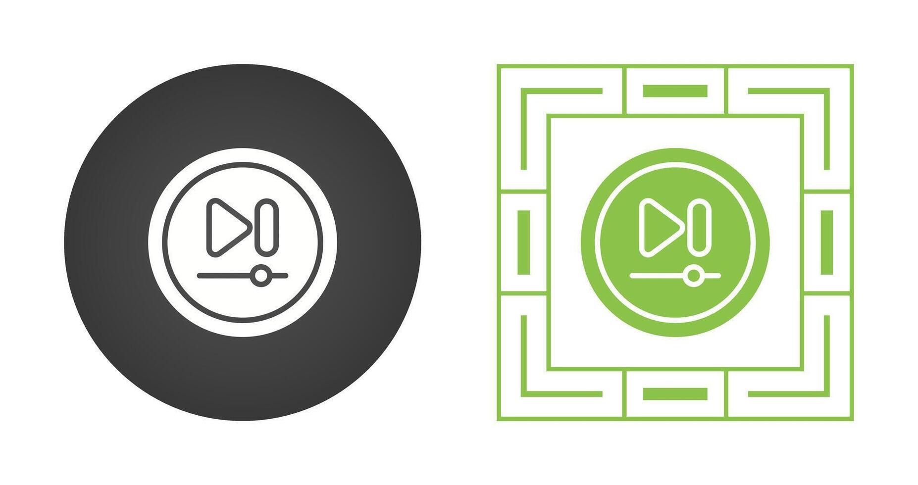 Video Next Track Button Vector Icon