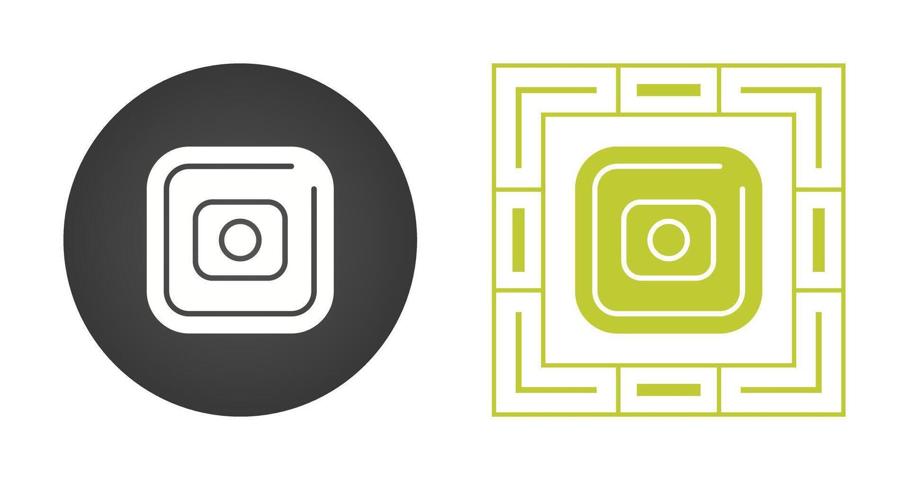 Record Square Vector Icon