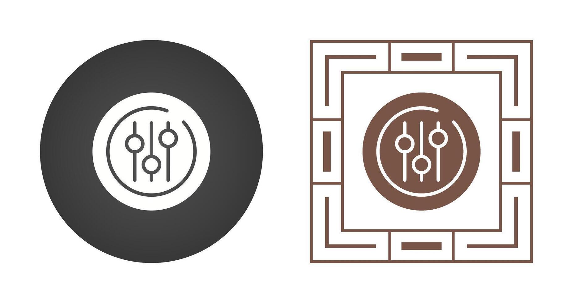Audio Equalizer Circle Vector Icon