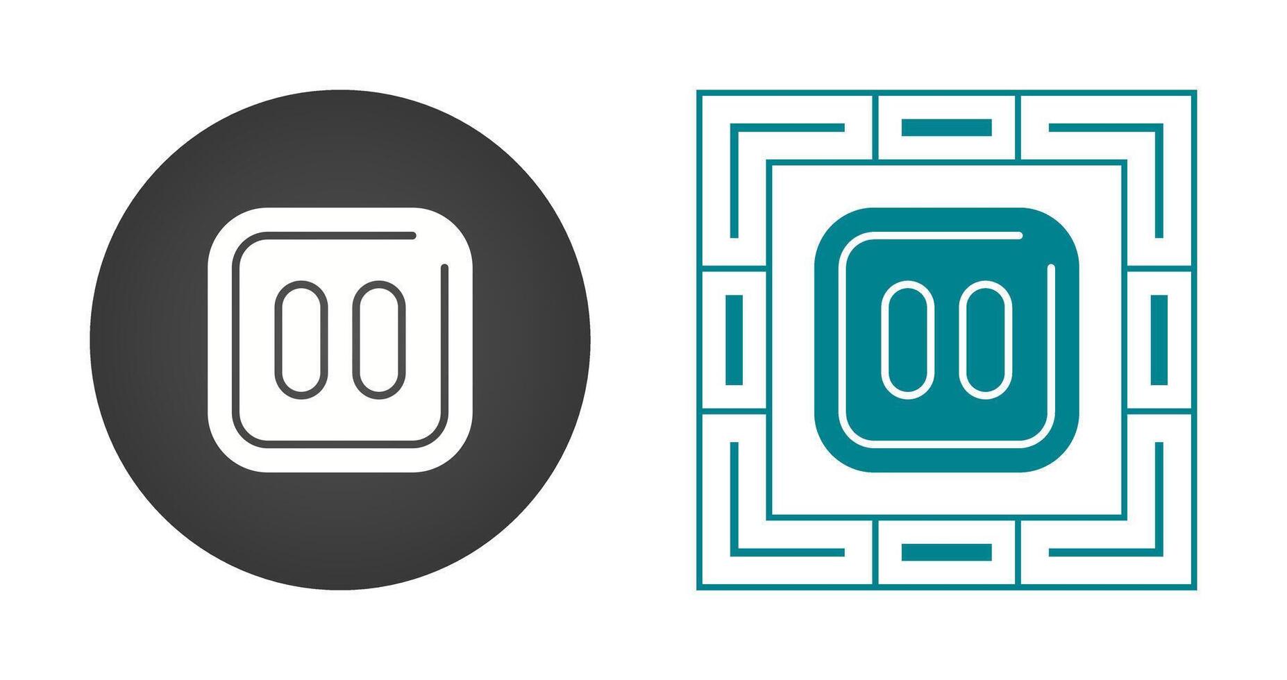 Pause Sqaure Vector Icon