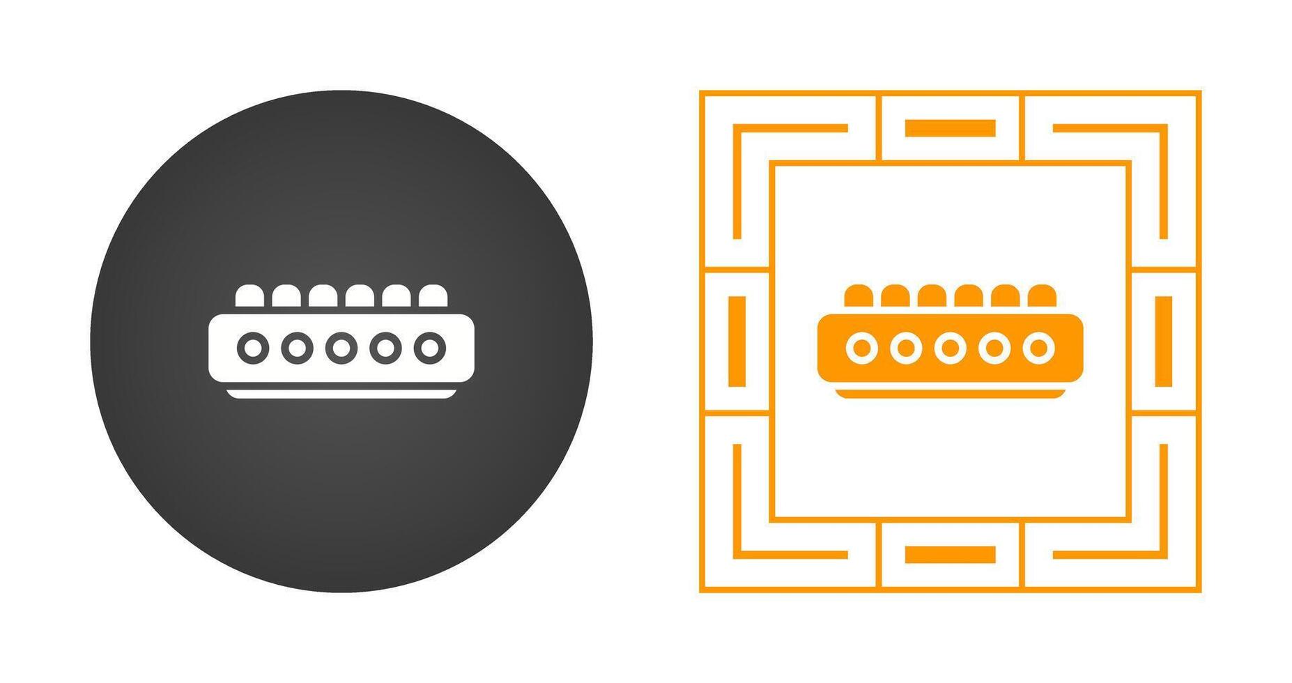 Cable Termination Block Vector Icon