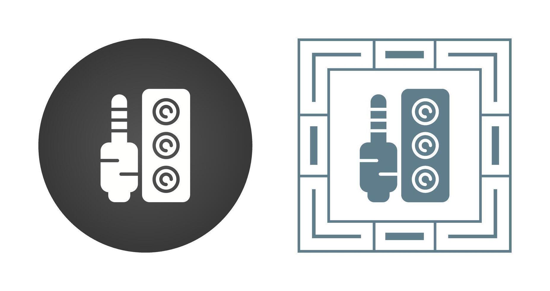 sonido puertos vector icono