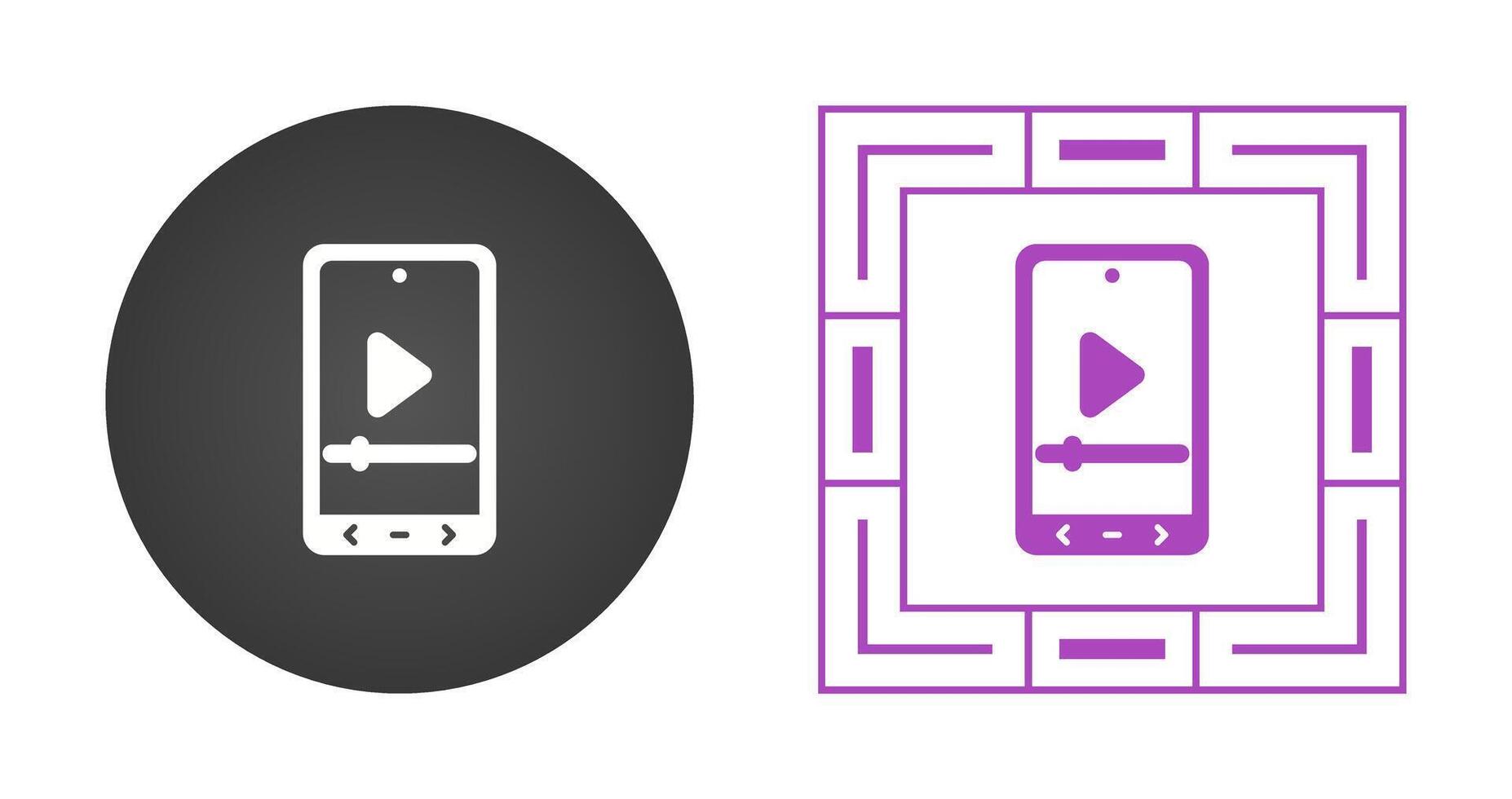 Video Player Vector Icon