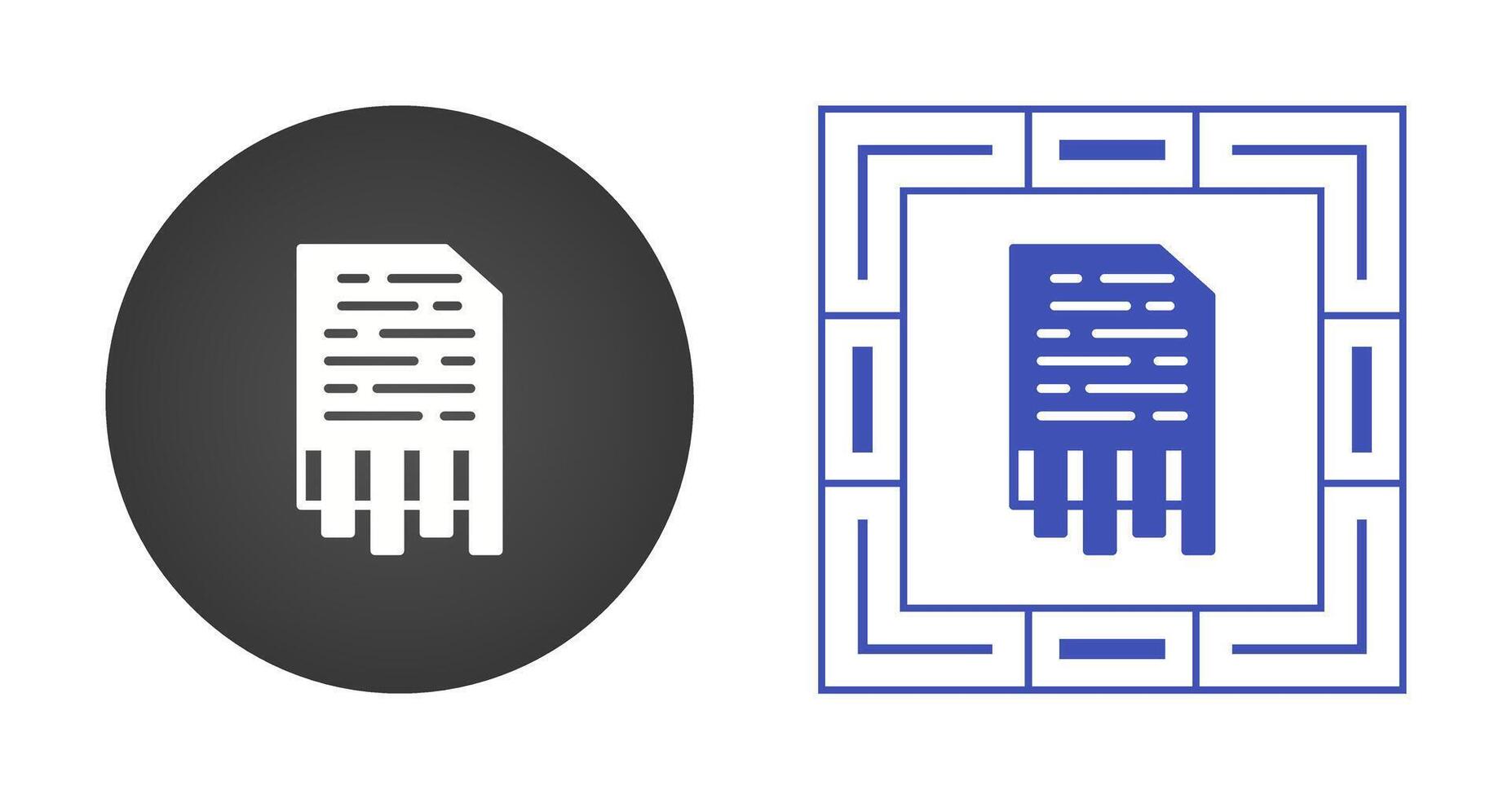 Shredding Vector Icon