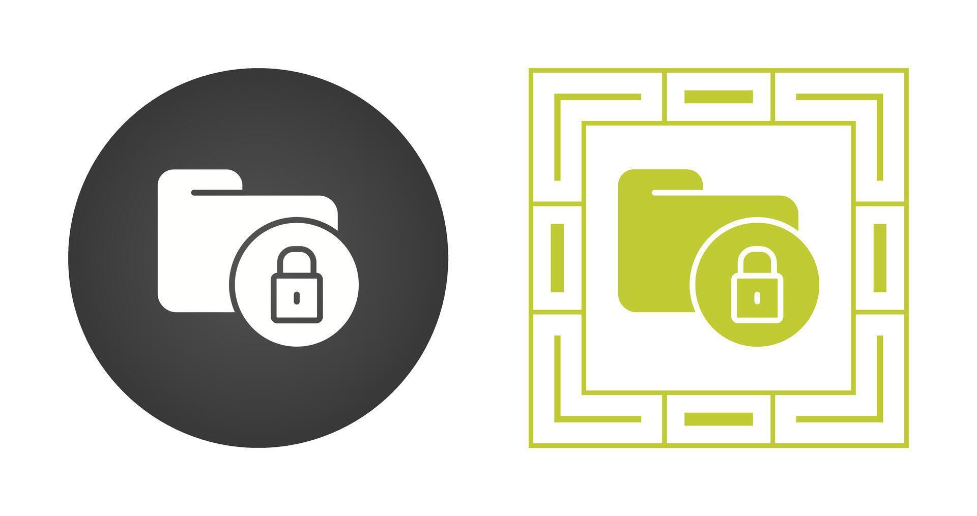 Secure Folder Vector Icon 39989488 Vector Art at Vecteezy