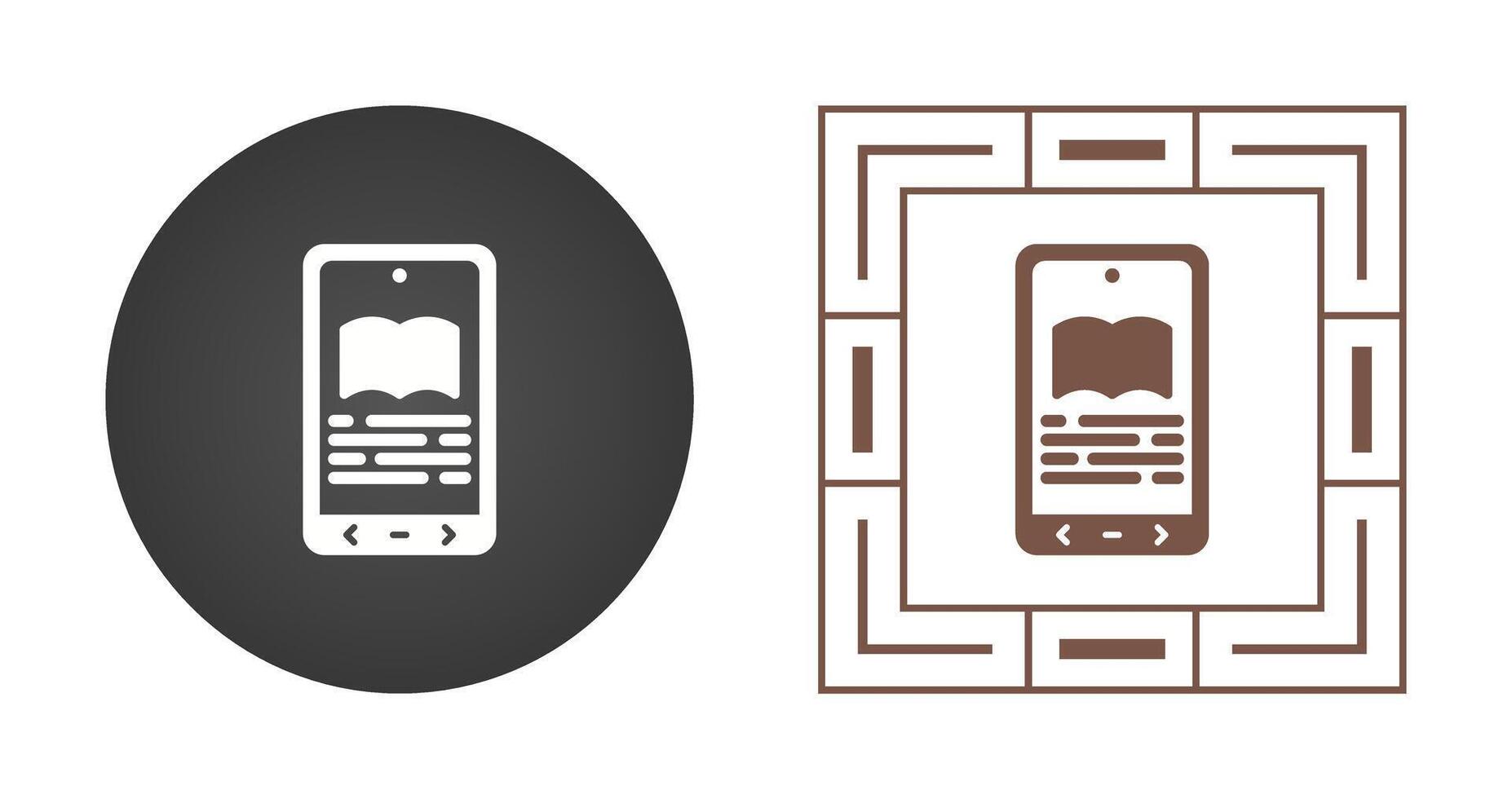 E book Reader Vector Icon
