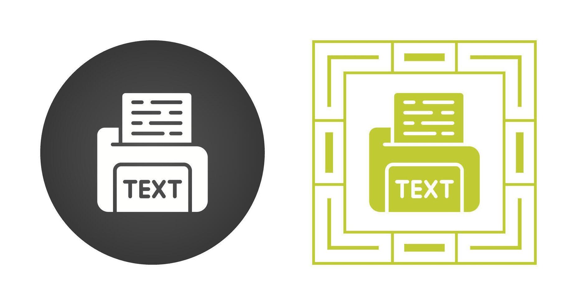 Text File Vector Icon