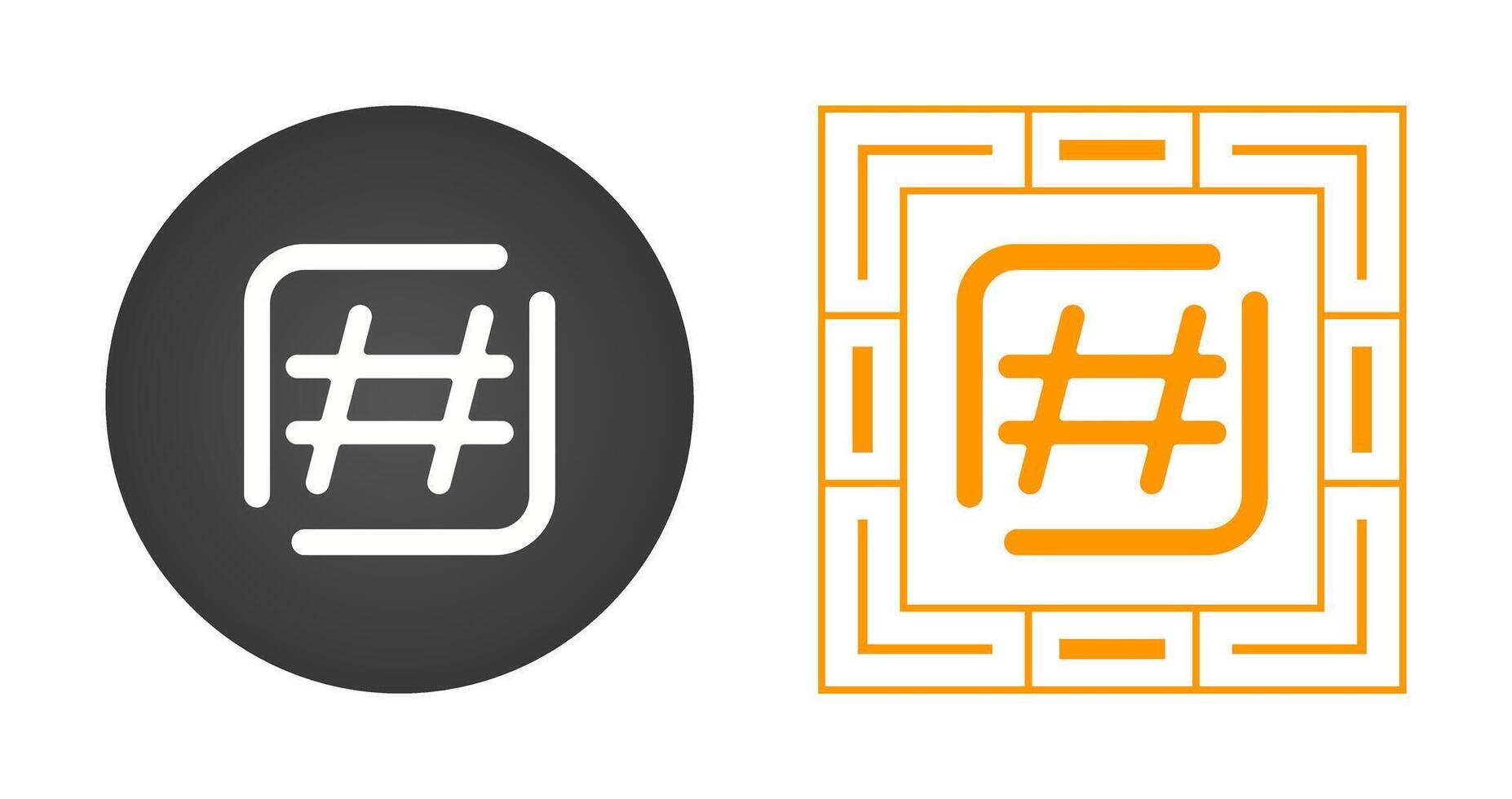 Hashtag Vector Icon