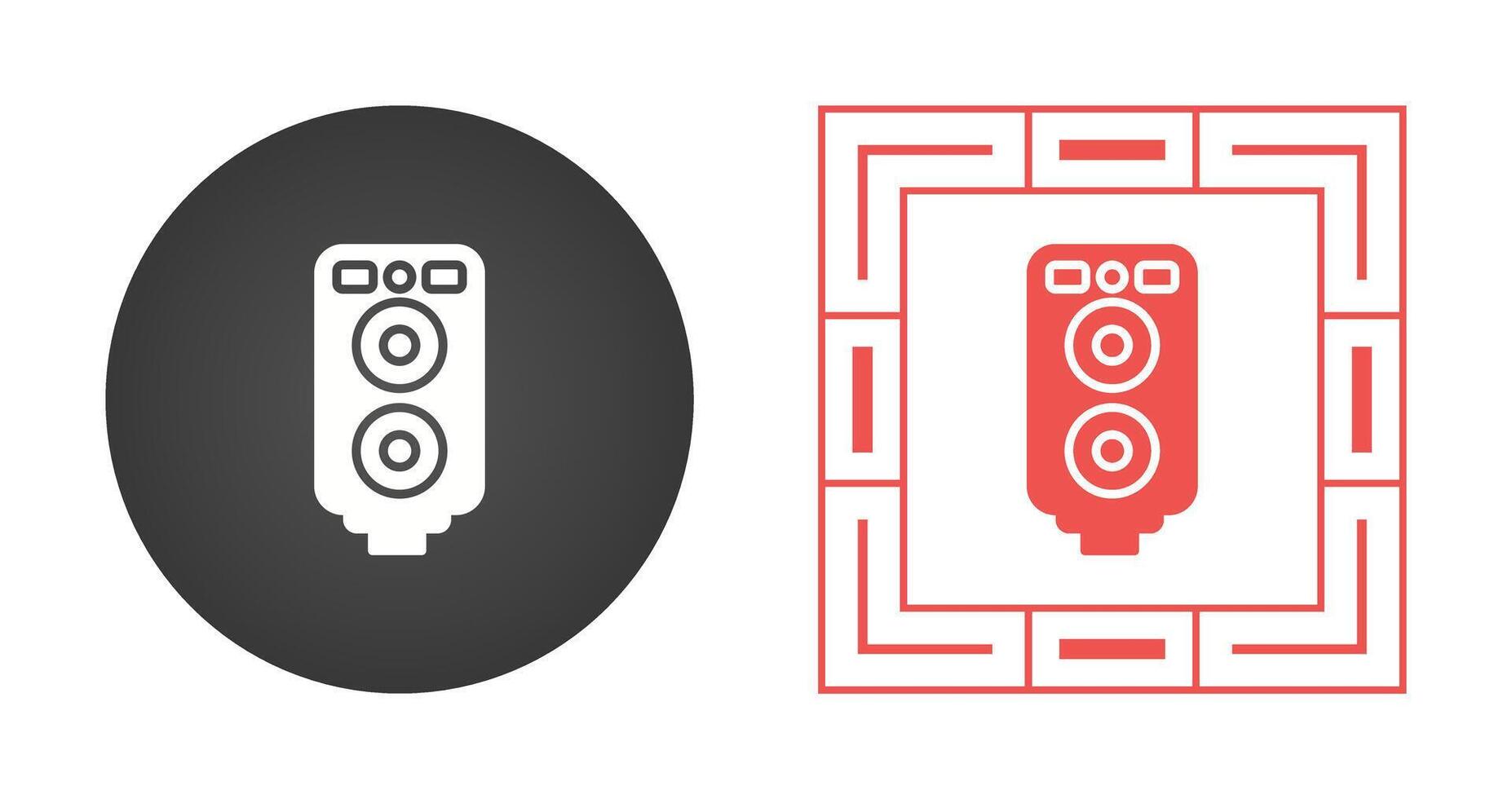 icono de vector de sistema de sonido