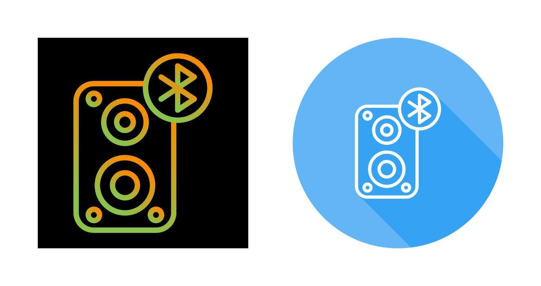 Portable Bluetooth Speaker Vector Icon