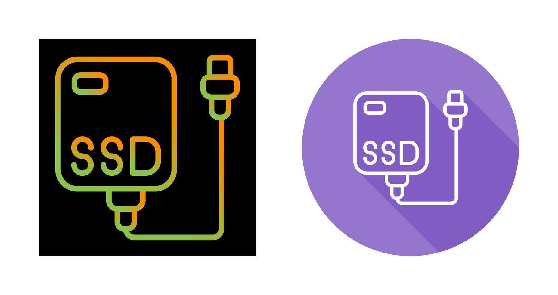 External SSD Vector Icon