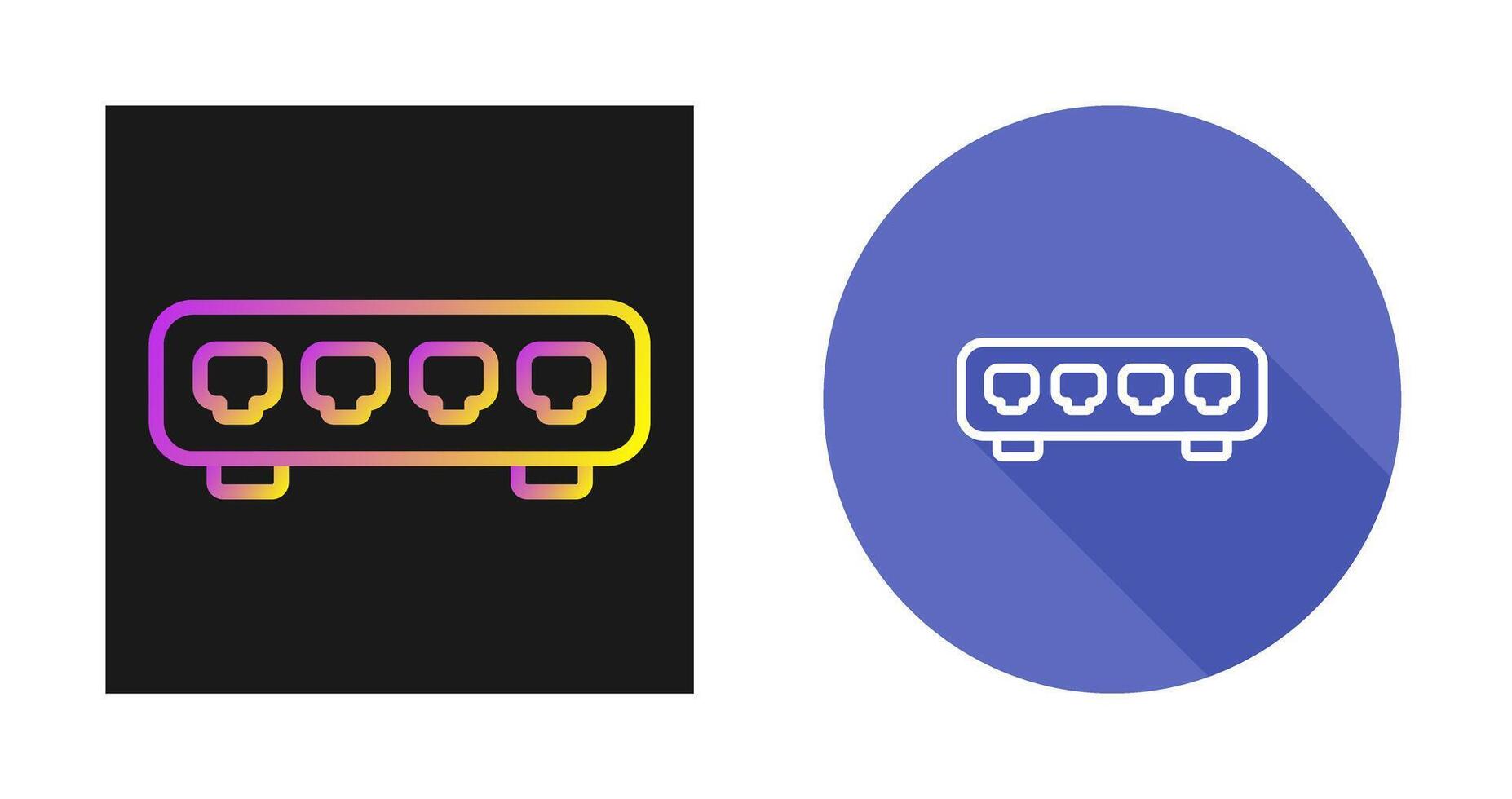 Ethernet Switch Vector Icon