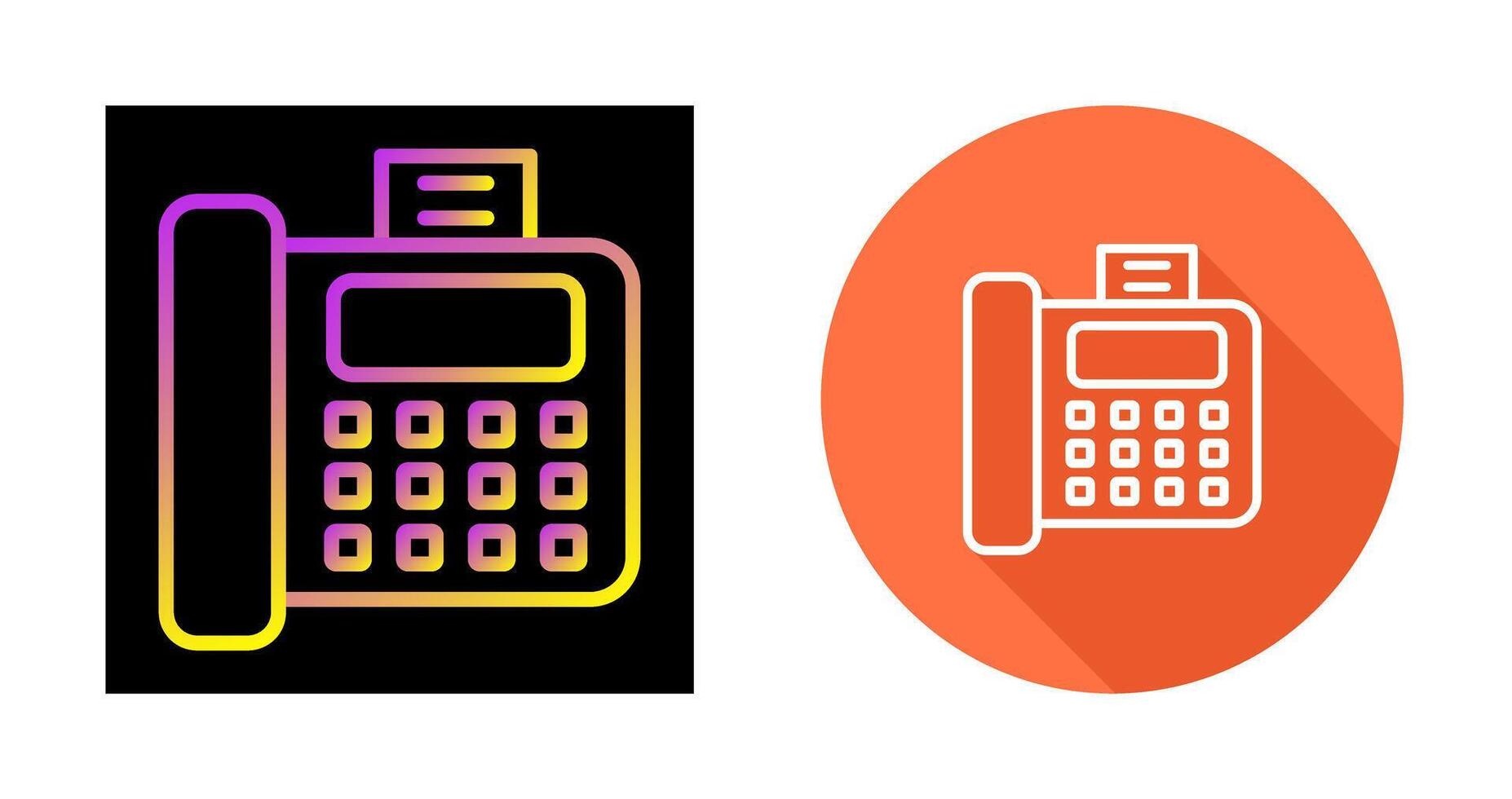 Fax Machine Vector Icon
