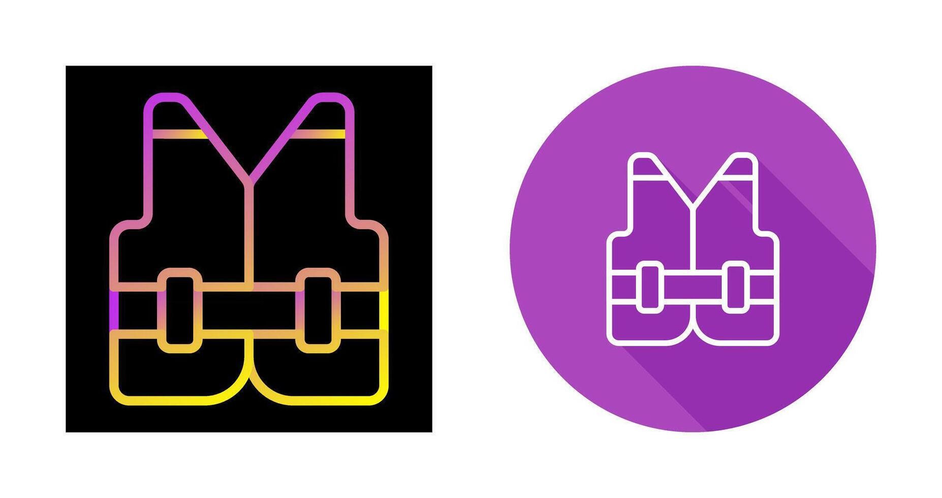 Reflective vest Vector Icon