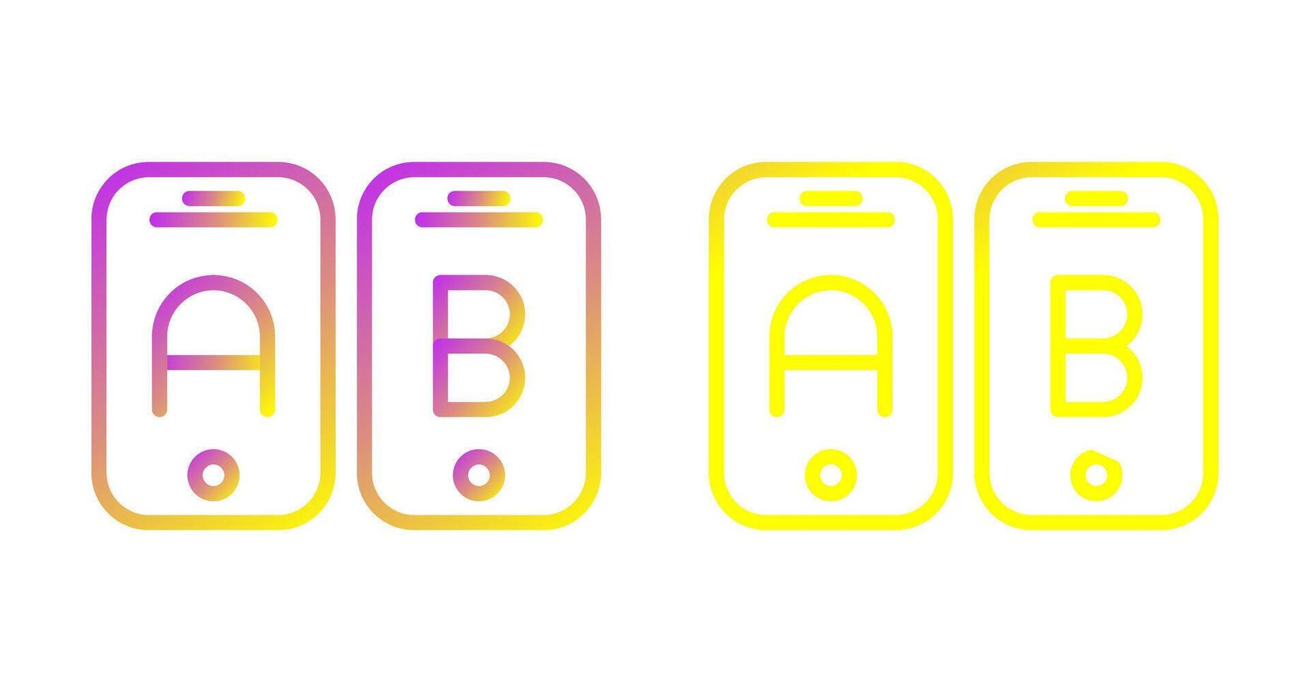A B Testing Vector Icon